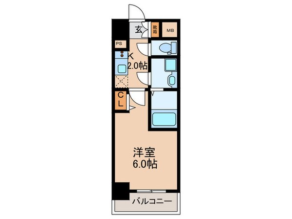 エスリード大阪ザ・ルクスの物件間取画像